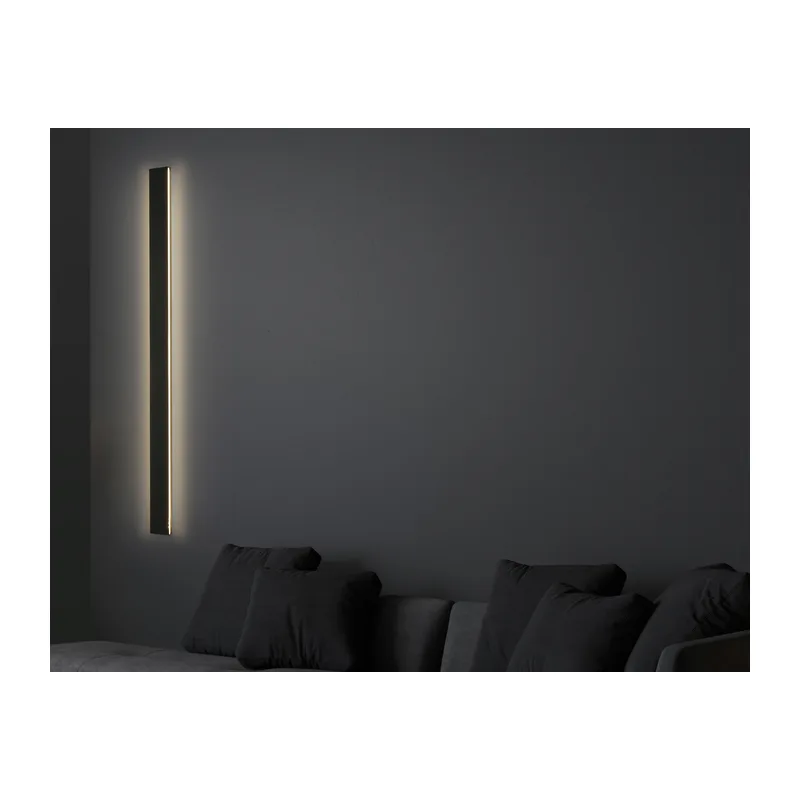 Настенный светодиодный светильник 2700K 21Вт FL76146 BK черный 21Вт 2700K 805*48*17 Ambrella Light 5