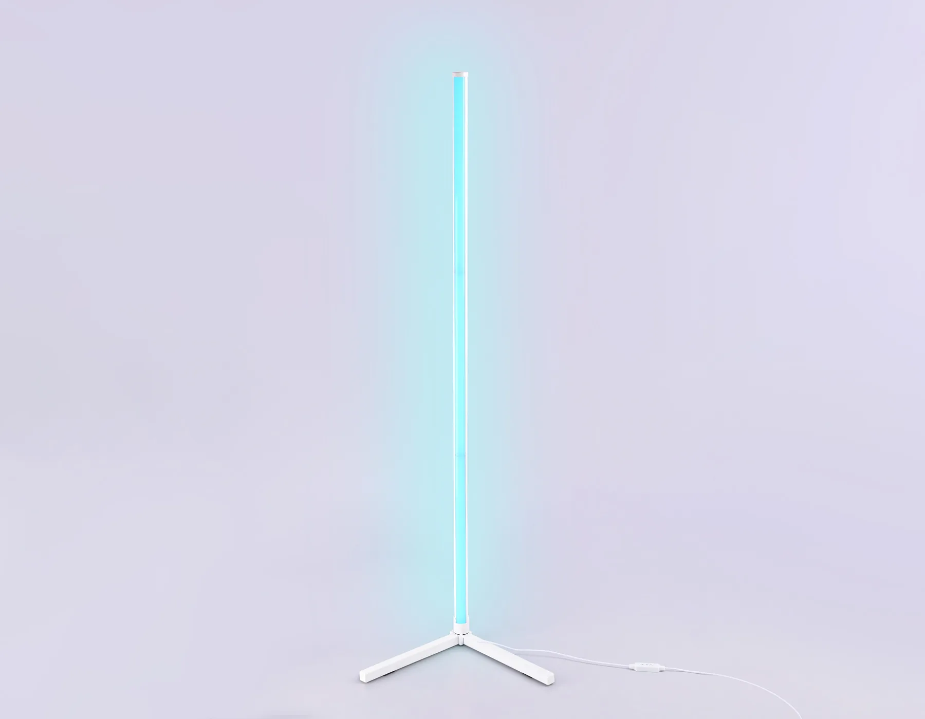 Светильник светодиодный напольный с пультом 3000K-6400K+RGB 15Вт FL8020 WH белый LED 15W RGB D32*1250 (ПДУ РАДИО 2.4G) Ambrella Light 10
