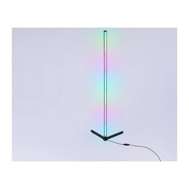 Светильник светодиодный напольный с пультом 3000K-6400K+RGB 15Вт FL8022 BK черный LED 15W RGB D32*1250 (ПДУ РАДИО 2.4G) Ambrella Light 11