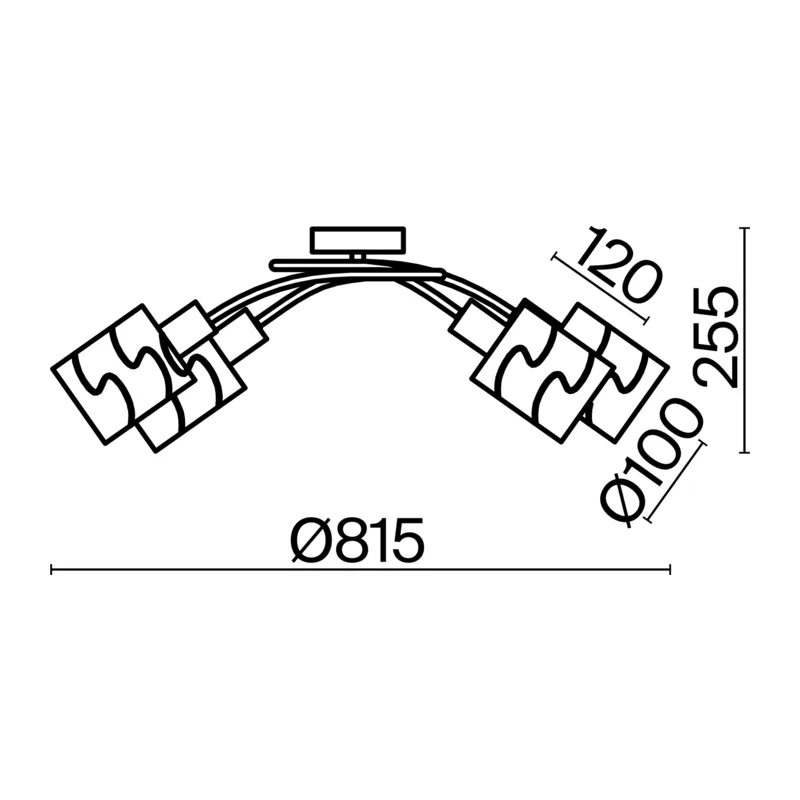 Люстра FR5001CL-06N Джоэлл E14x6 Freya 15