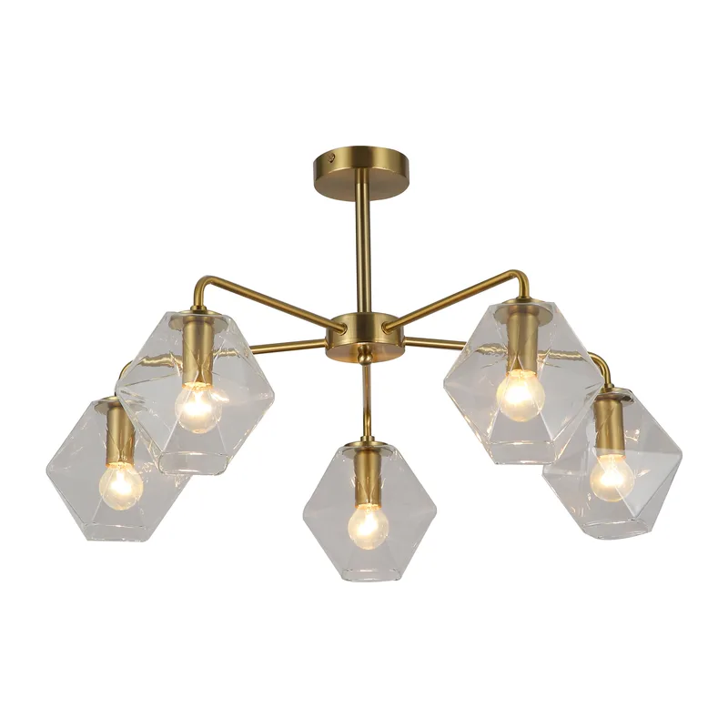 Люстра FR5177PL-05BS Измерение / Dimension E14x5 Freya 11
