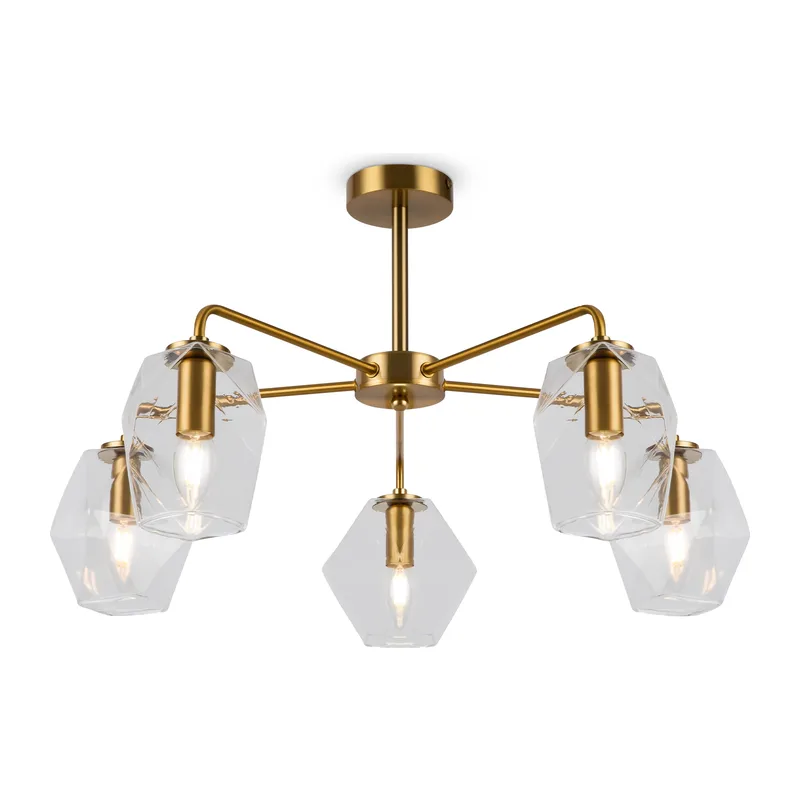 Люстра FR5177PL-05BS Измерение / Dimension E14x5 Freya