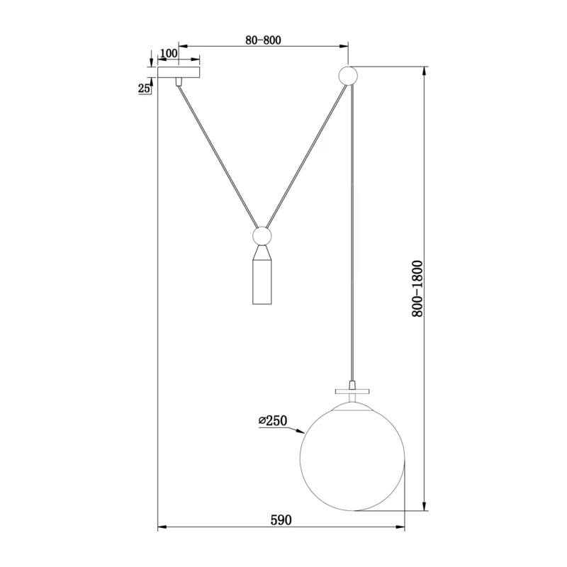 Подвесной светильник Импульс / Impulse Freya FR5221PL-01BS 4