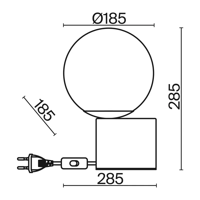 Настольный светильник Баррель / Barrel Freya FR5286TL-01BS