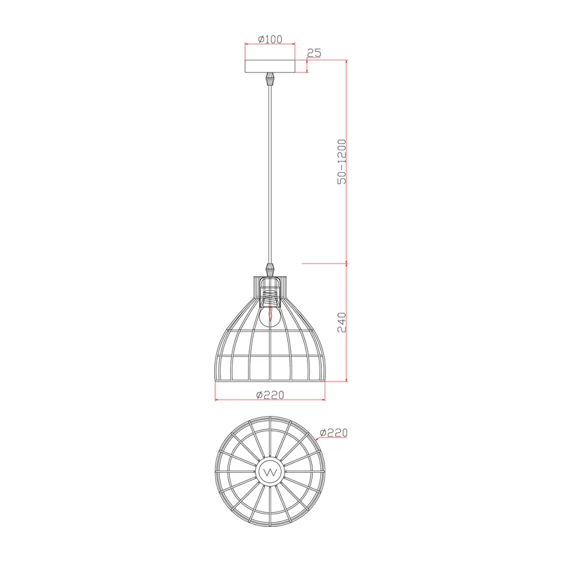 Подвесной светильник FR5335PL-01B Форма / Shape E14x1 Freya 2