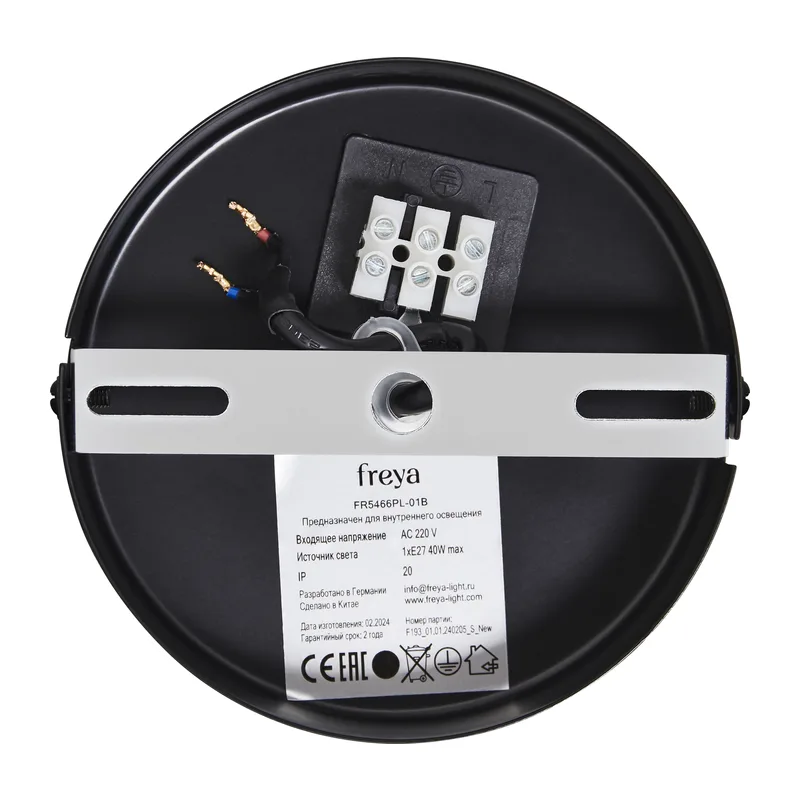 Подвесной светильник FR5466PL-01B Анфас / Enface E27x1 Freya 7