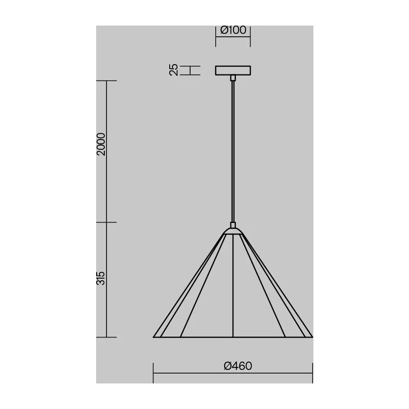 Подвесной светильник Акустический фетр / Felt Acoustic Freya FR5479PL-01GR 6