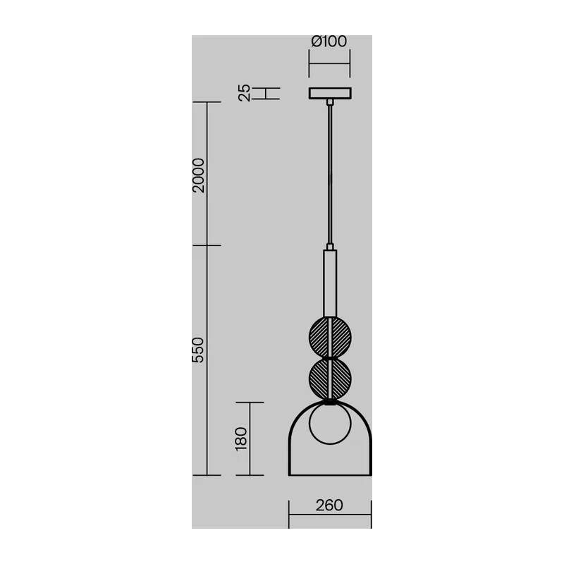 Подвесной светильник Солнечное пятно / Sunspot Freya FR5482PL-01BS 4