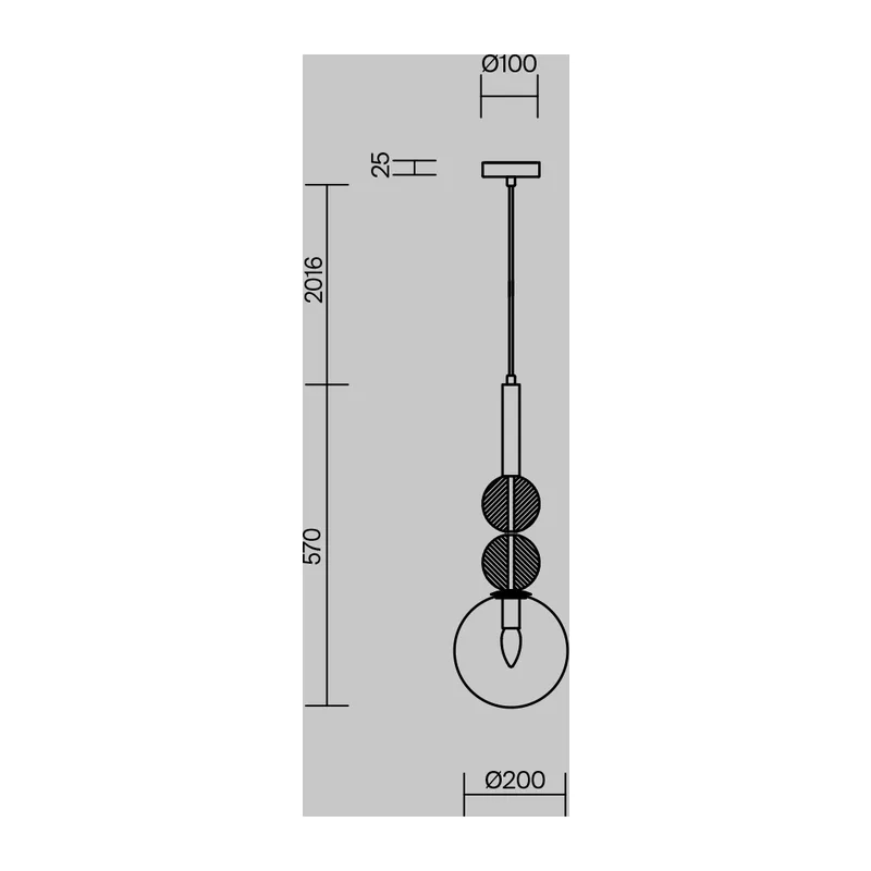 Подвесной светильник Солнечное пятно / Sunspot Freya FR5482PL-01BS2 5