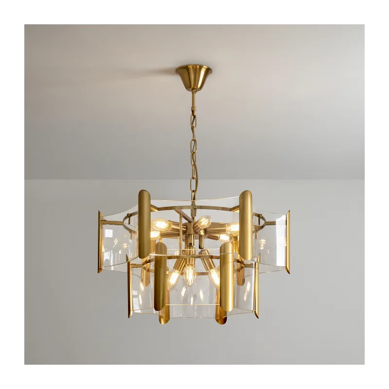 Люстра FR5516PL-09BS Люмьер / Lumiere E14x9 Freya 7
