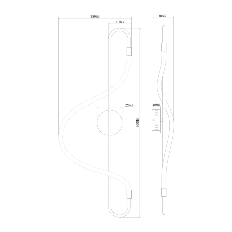 Настенный светильник (бра) FR6059WL-L28BS Нарядный / Fancy 18 Вт LED Freya 9