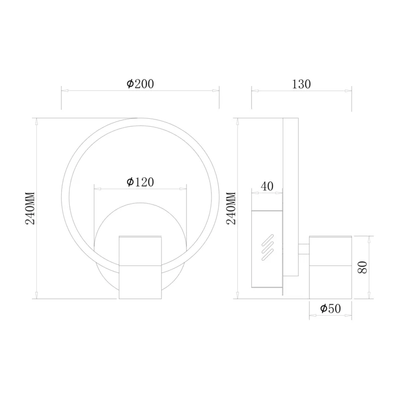 Настенный светильник (бра) FR6074WL-L12GB Тумблер / Tumbler 12;10 Вт LED Freya 10