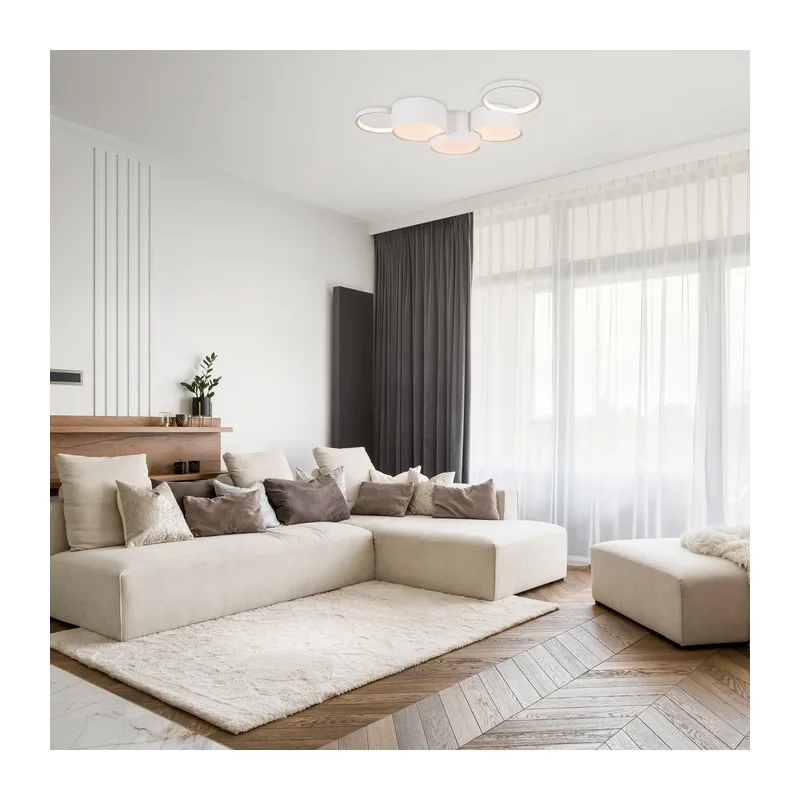 Потолочный светильник FR6080CL-L100W Молекула / Molecule 92 Вт LED с пультом ДУ Freya 3