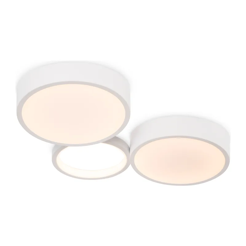 Потолочный светильник FR6080CL-L76W Молекула / Molecule 56 Вт LED с пультом ДУ Freya