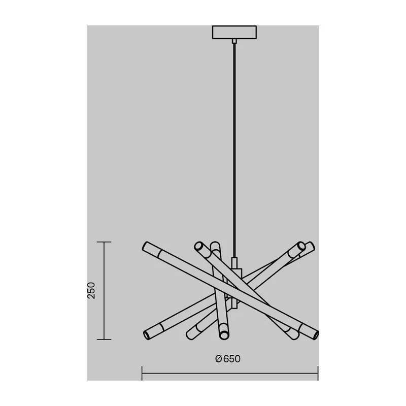 Подвесной светильник Жезлы / Wands Freya FR6130PL-L30B 2