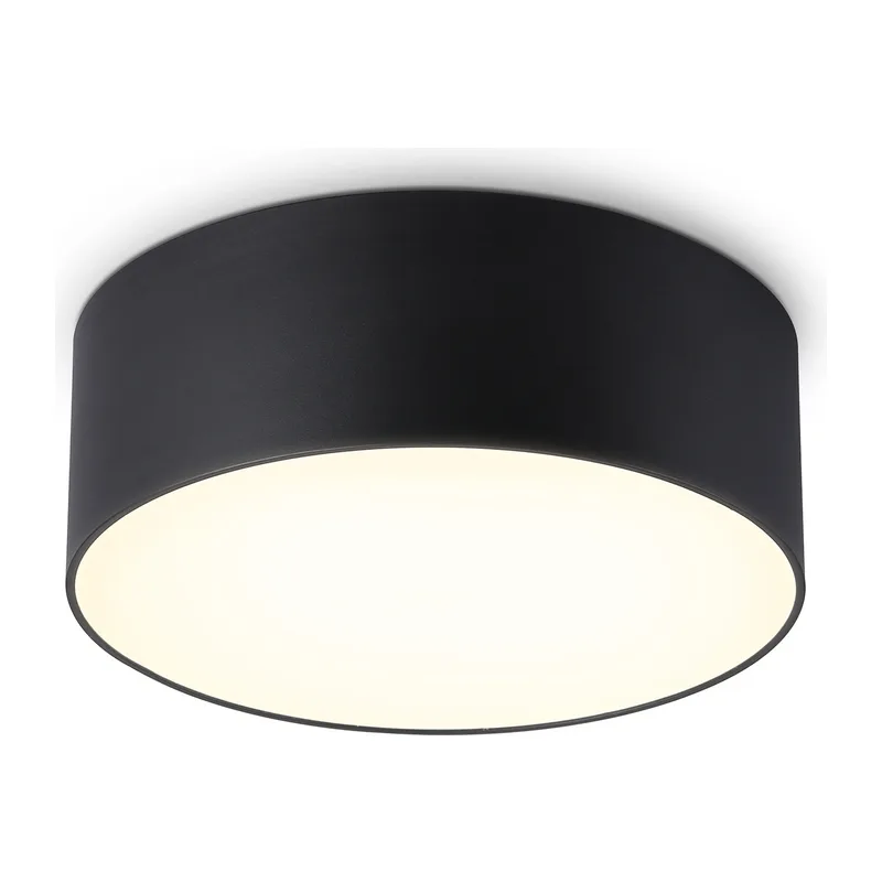 Потолочный светодиодный светильник 3000K 15Вт FV5513 BK черный LED 15W 3000K D120*58 (Без ПДУ) Ambrella Light 9