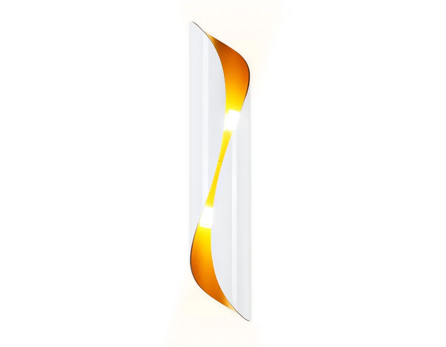 Настенный светильник G9*2 FW240 WH/GD белый/золото G9/2 max 40W 400*80*100 (лампы LED G9 7W 4200K в комплекте) Ambrella Light 4