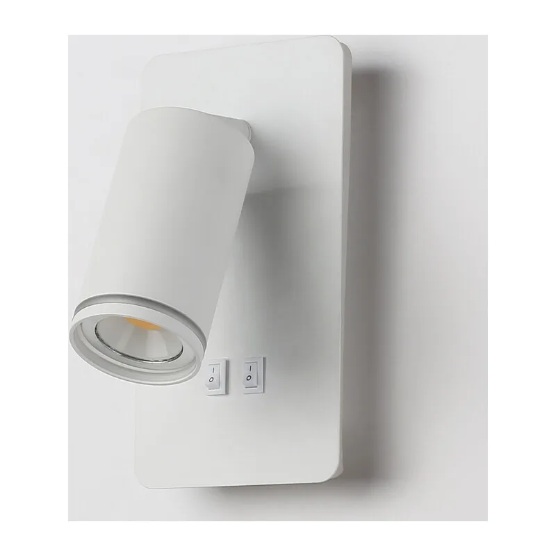 Настенный светильник с выключателем FW2465 WH белый GU10 max 12W+LED 4200K 9W 185*105*150 Ambrella Light 7