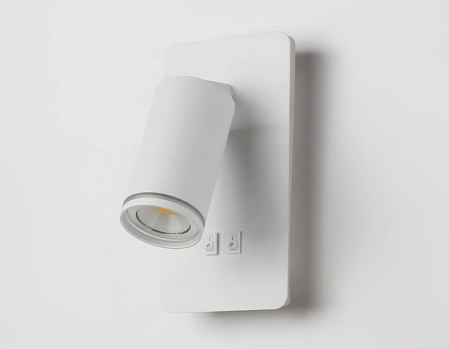 Настенный светильник с выключателем FW2465 WH белый GU10 max 12W+LED 4200K 9W 185*105*150 Ambrella Light 3