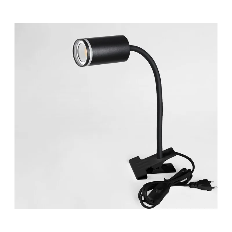Светильник переносной на прищепке с выключателем GU10*1 FW2468 BK черный GU10 max 12W D55*L100*H300 Ambrella Light 6