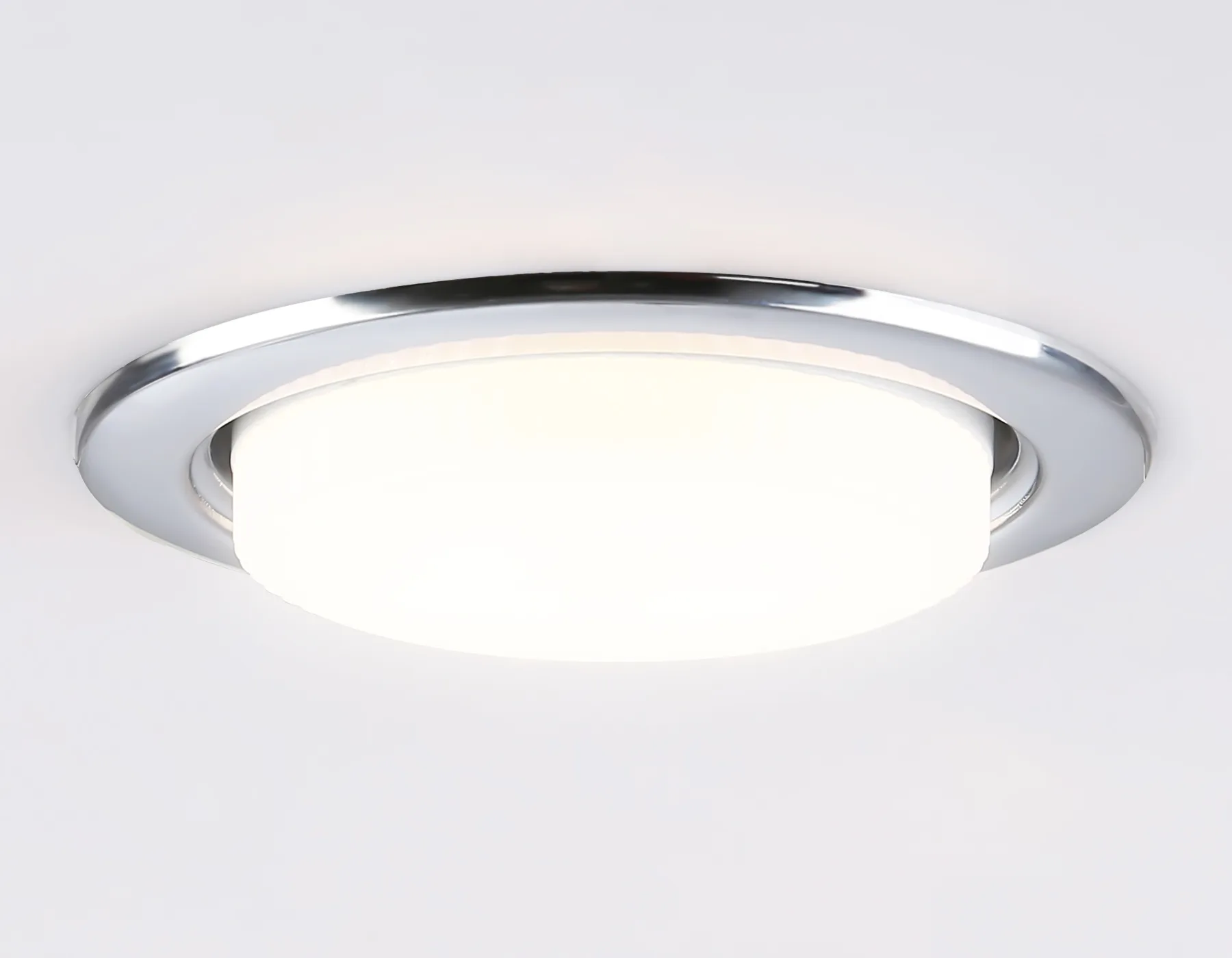 Встраиваемый точечный светильник 1*GX53 G10102 CH хром GX53 max 12W D106*38 (кратность 10шт) Ambrella Light 7