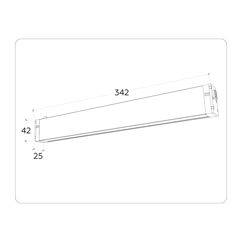 Трековый линейный светильник с памятью Switch-3CCT 3000K-6000K 15Вт 120° GL1271 WH белый IP20 15W 3000K-6400K 220V 120° 342*25*42 (Без ПДУ) Ambrella Light 8