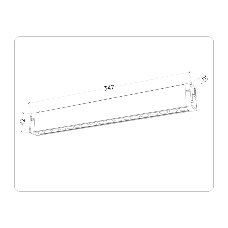 Трековый линейный светильник с памятью Switch-3CCT 3000K-6000K 15Вт 24° GL1312 BK черный IP20 15W 3000K-6400K 220V 24° 342*25*42 (Без ПДУ) Ambrella Light 9