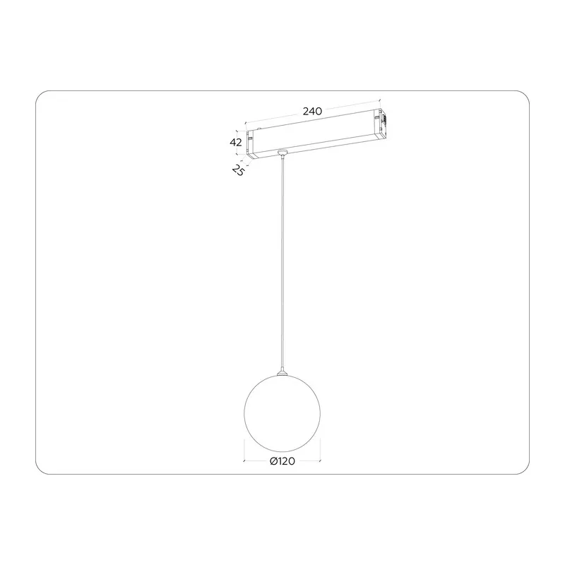 Трековый акцентный светильник с памятью Switch-3CCT 3000K-6000K 10Вт 120° GL1442 BK/FR черный/белый матовый IP20 10W 3000K-6400K 220V 120° D120 H1500 (Без ПДУ) Ambrella Light 7