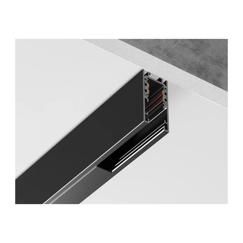 Шинопровод накладной-подвесной Magnetic 10 48В черный 1м GL1912 BK черный IP20 48V 1000*21*43 Ambrella Light 9