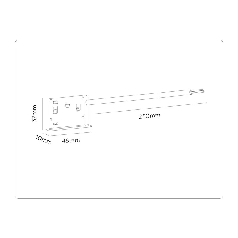 Ввод питания Magnetic 10 48В черный GL2025 BK черный IP20 48V 45*10*37 Ambrella Light 5