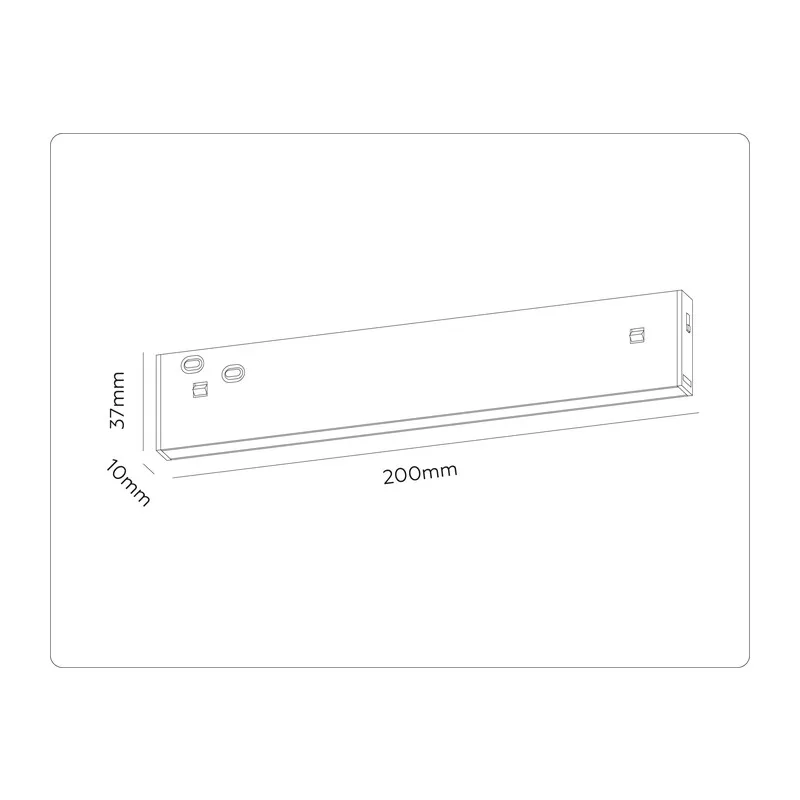 Трековый линейный светильник DIP-3CCT 3000K-6000K 10Вт 120° GL2320 BK черный IP20 10W 3CCT 3000/4200/6400K 48V 200*10*37 Ambrella Light 11