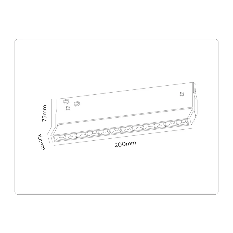 Трековый линейный светильник DIP-3CCT 3000-6000K 10Вт 38° GL2359 WH белый IP20 10Вт 3CCT 3000-6000K 48В 38° 200*10*73 Ambrella Light 5