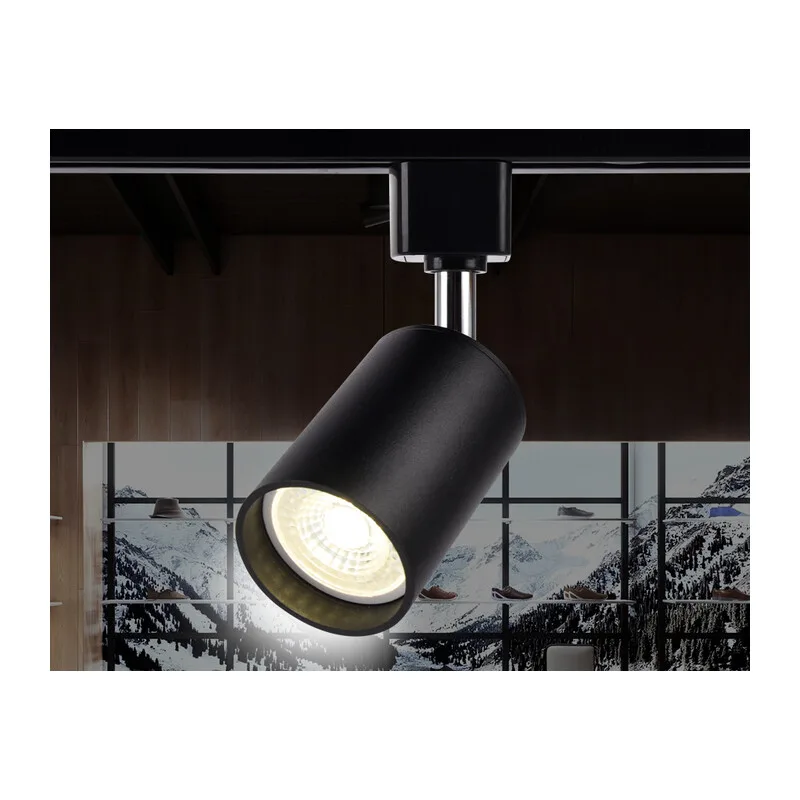 Трековый акцентный светильник GU10 GL5123 BK черный GU10 max 12W Ambrella Light 8