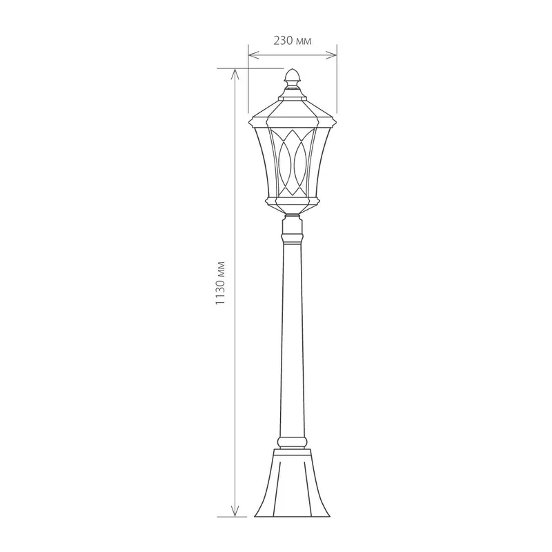 Уличный светильник на столбе Virgo F капучино IP44 GLXT-1450F капучино Elektrostandard 5