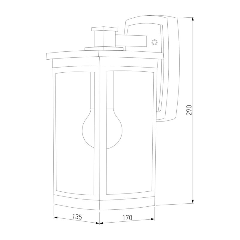 Настенный уличный светильник Lame D кофе IP33 GL 1006D Elektrostandard 3