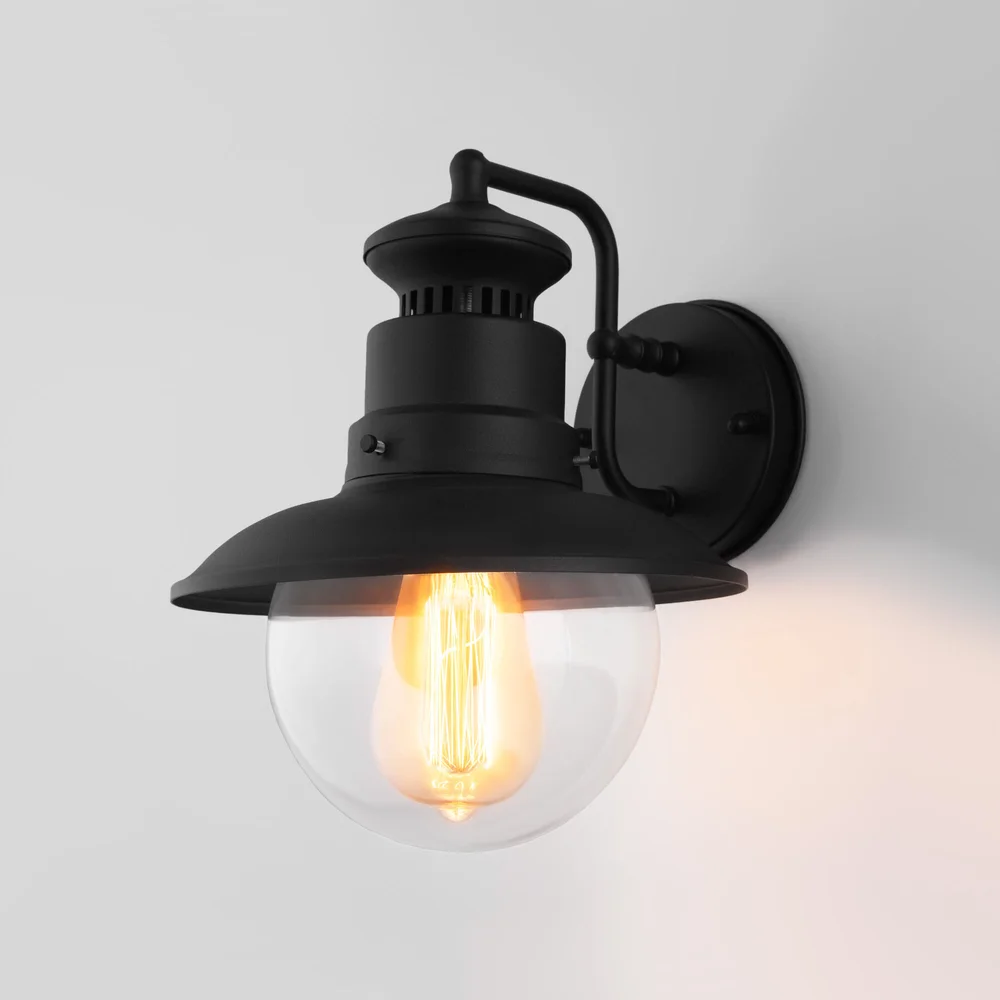 Уличный настенный светильник Talli D IP44 GL 3002D черный Elektrostandard