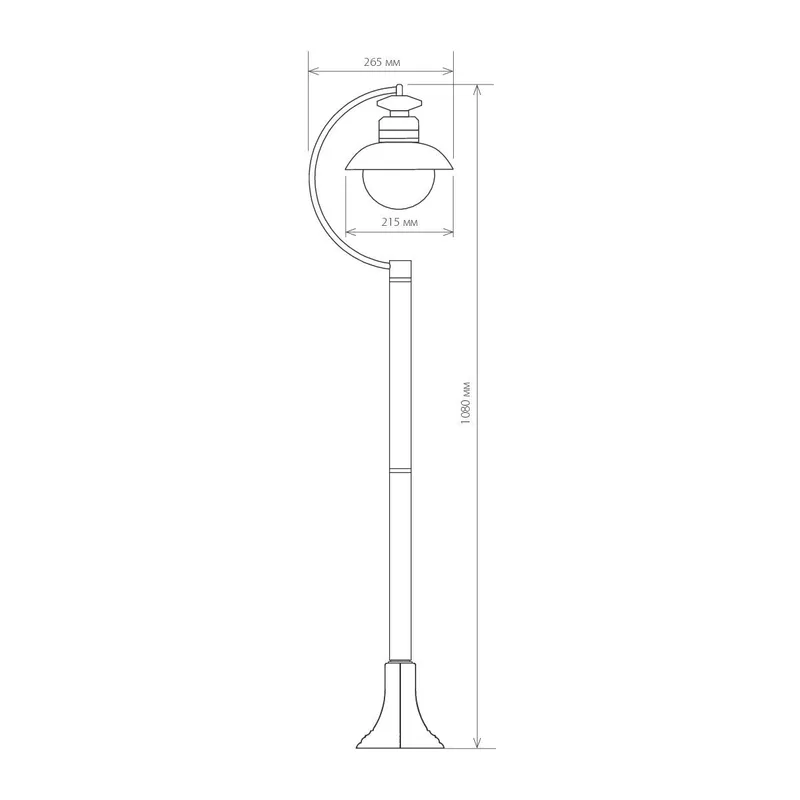 Уличный светильник на столбе Talli F брауни IP44 GL 3002F брауни Elektrostandard 5