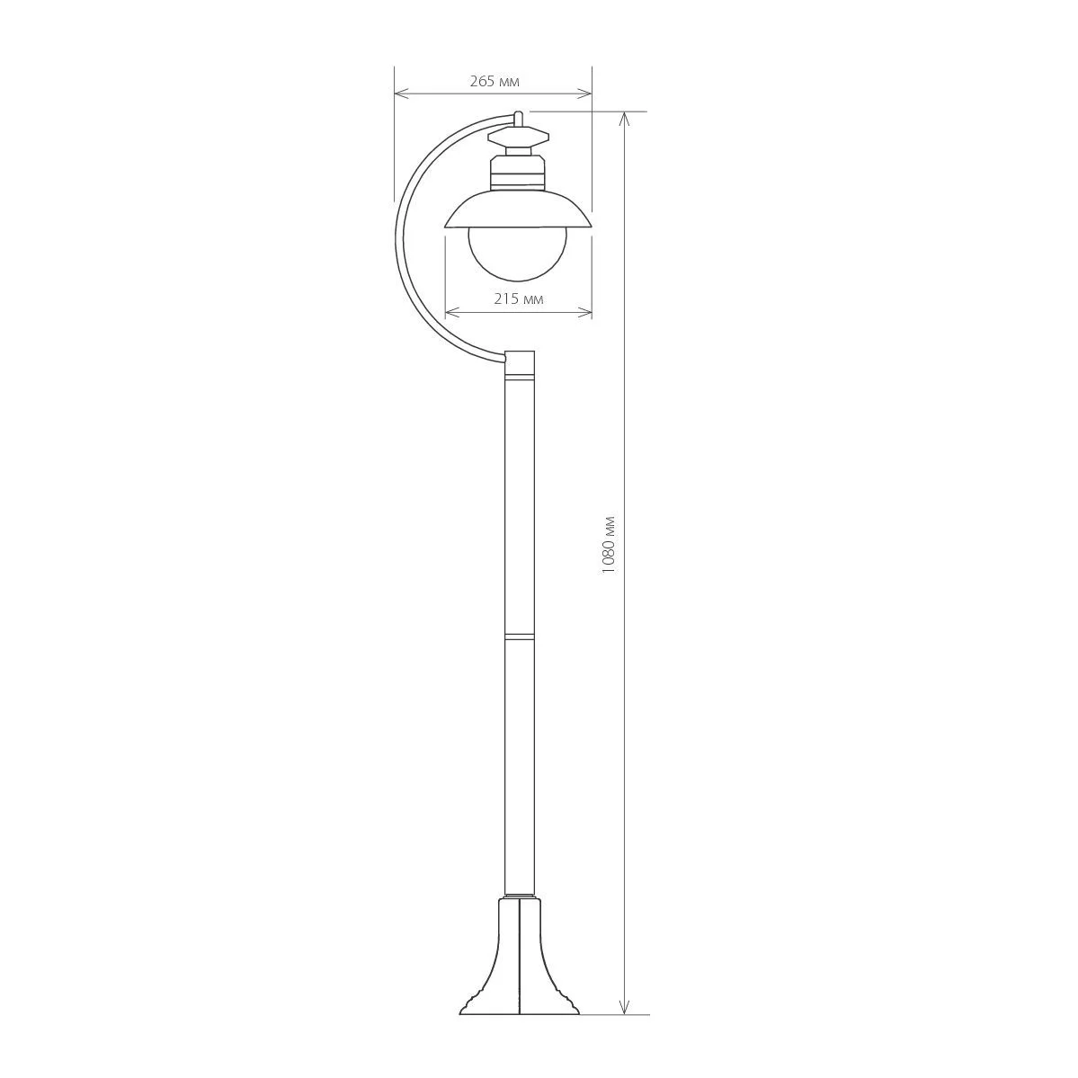 Уличный светильник на столбе Talli F черный IP44 GL 3002F черный Elektrostandard 5