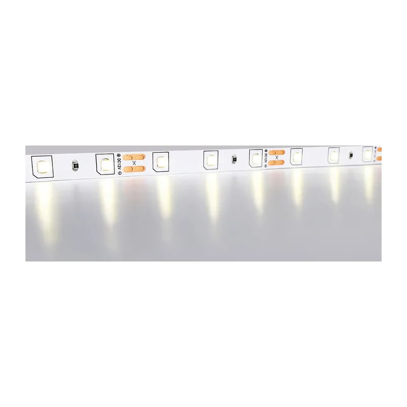 Светодиодная лента 12В 2835 60Led 4.8Вт/м 4500K IP20 5м GS1002 2835 60Led/ 4.8W m/ 12V IP20 4500K/ 5000*8*1.2mm (2 конт.) Ambrella Light 9
