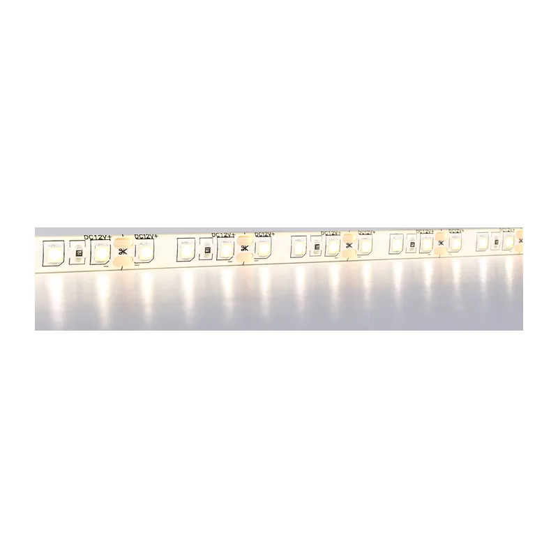 Светодиодная лента 12В 2835 120Led 9.6Вт/м 3000K IP65 5м GS1201 2835 120Led/ 9.6W m/ 12V IP65 3000K/ 5000*8*2.27mm (2 конт.) Ambrella Light 15
