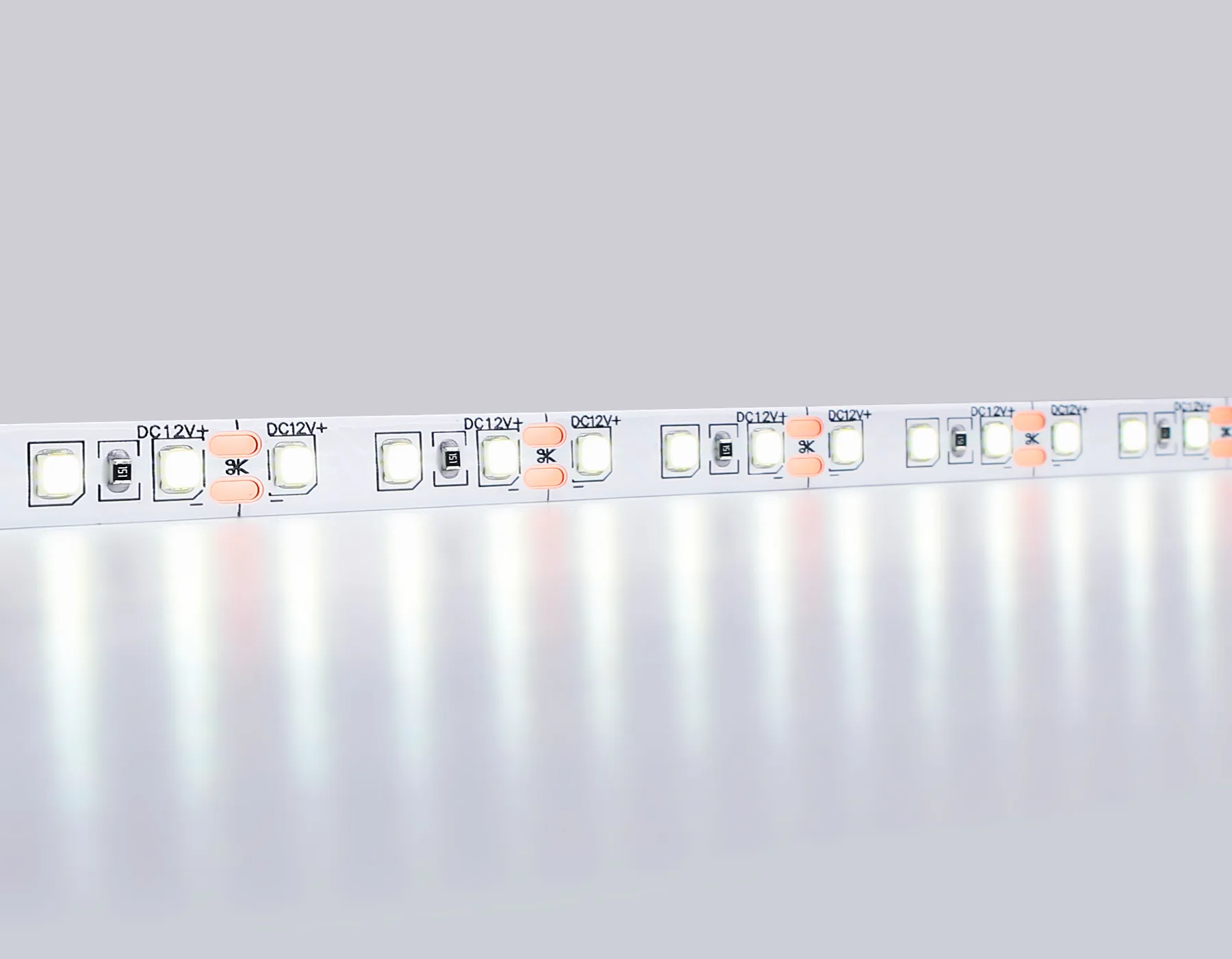 Светодиодная лента 12В 2835 120Led 9.6Вт/м 6500K IP65 5м GS1203 2835 120Led/ 9.6W m/ 12V IP65 6500K/ 5000*8*2.27mm (2 конт.) Ambrella Light 11