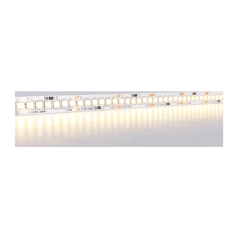 Светодиодная лента 12В 2835 240Led 19.2Вт/м 3000K IP20 5м GS1501 2835 240Led/ 19.2W m/ 12V IP20 3000K/ 5000*10*1.2mm (2 конт.) Ambrella Light 15