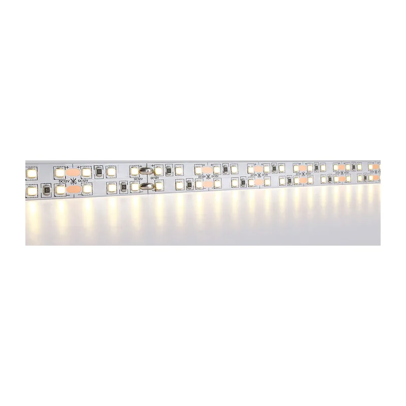 Светодиодная лента двухрядная 12В 2835 240Led 24Вт/м 3000K IP20 5м GS1701 2835 240Led/ 24W m/ 12V IP20 3000K/ 5000*14*1.2mm (2 конт.) Ambrella Light 10