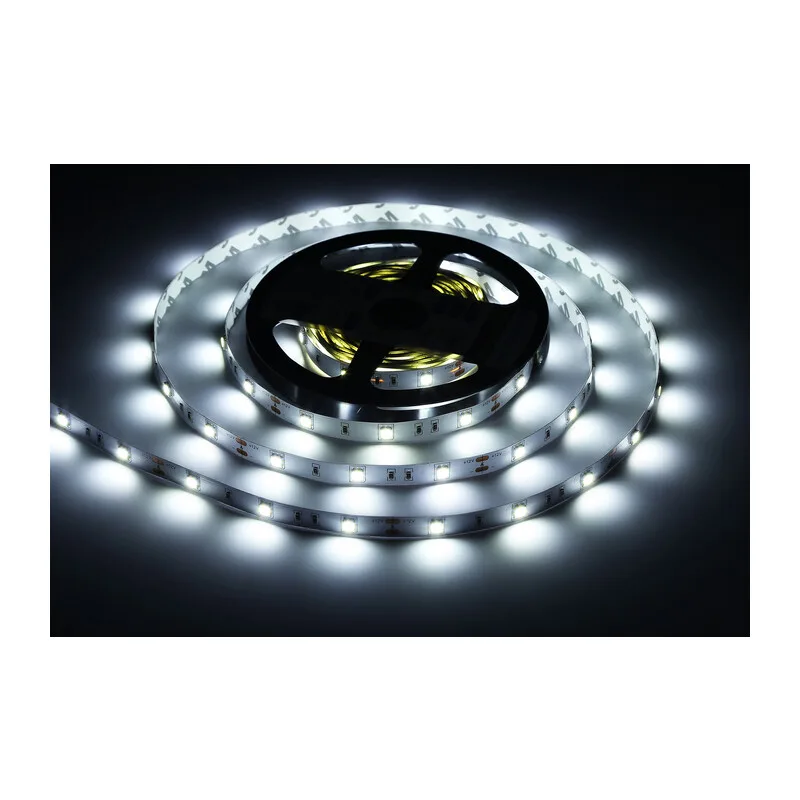 Светодиодная лента 12В 5050 30Led 7.2Вт/м 6500K IP20 5м GS1803 5050 30Led/ 7.2W m/ 12V IP20 6500K/ 5000*10*1.87mm (2 конт.) Ambrella Light 12