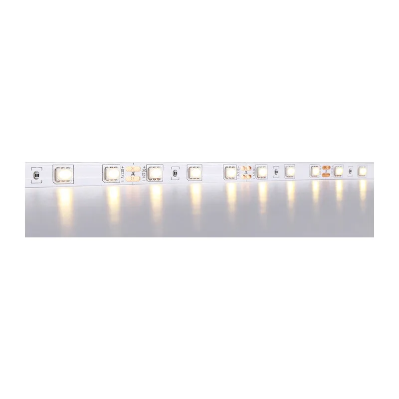 Светодиодная лента 12В 5050 60Led 14.4Вт/м 3000K IP20 5м GS2001 5050 60Led/ 14.4W m/ 12V IP20 3000K/ 5000*10*1.87mm (2 конт.) Ambrella Light 10