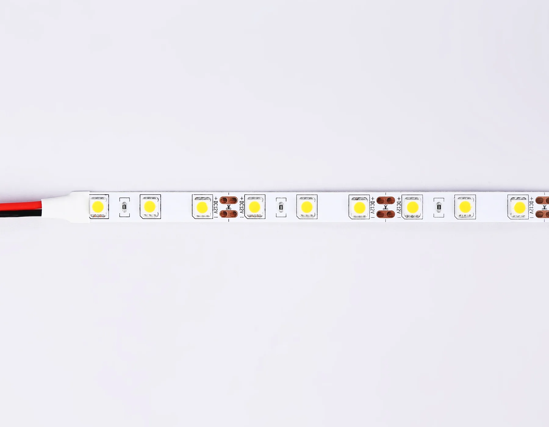 Светодиодная лента 12В 5050 60Led 14.4Вт/м 4500K IP20 5м GS2002 5050 60Led/ 14.4W m/ 12V IP20 4500K/ 5000*10*1.87mm (2 конт.) Ambrella Light 9