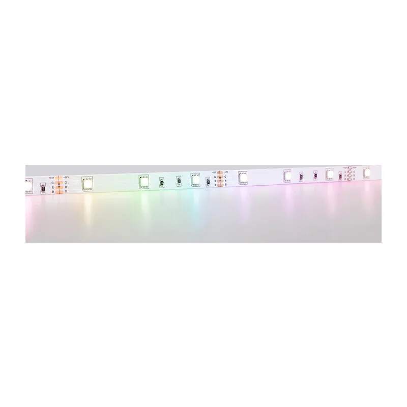 Светодиодная лента 12В 5050 30Led 7.2Вт/м Цветная RGB IP20 5м GS2201 5050 30Led/ 7.2W m/ 12V IP20 RGB /5000*10*1.87mm (4 конт.) Ambrella Light 7