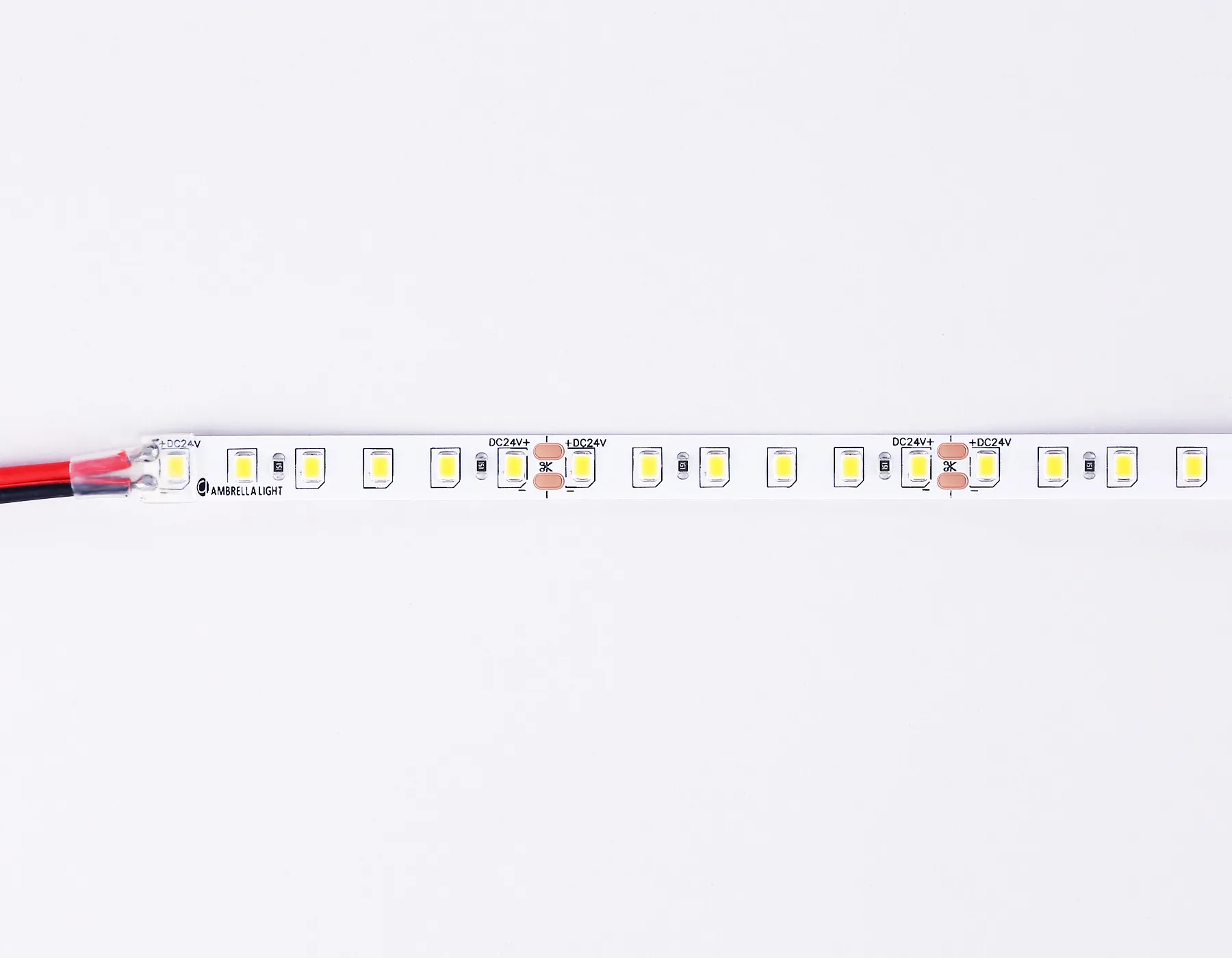 Светодиодная лента 24В 2835 120Led 10Вт/м 4500K IP20 5м GS3102 2835 120Led/ 10W m/ 24V IP20 4500K/ 5000*8*1.2mm (2 конт.) Ambrella Light 9