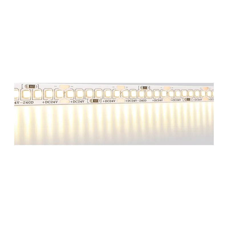 Светодиодная лента 24В 2835 240Led 22Вт/м 3000K IP20 5м GS3501 2835 240Led /22W m/ 24V IP20 3000K/ 5000*10*1.2mm (2 конт.) Ambrella Light 10