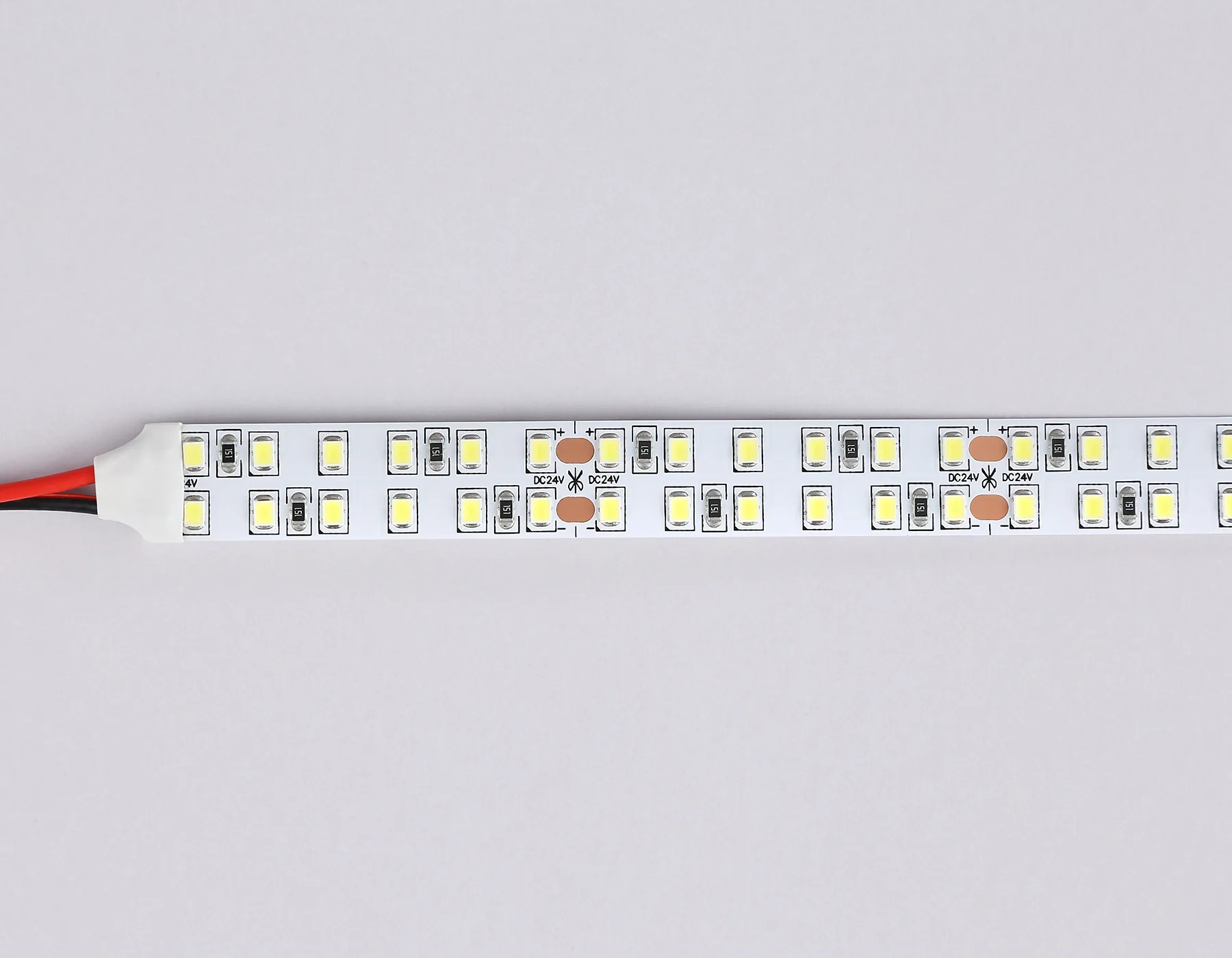 Светодиодная лента двухрядная 24В 2835 240Led 24Вт/м 6500K IP20 5м GS3703 2835 240Led /24W m/ 24V IP20 6500K/ 5000*14*1.2mm (2 конт.) Ambrella Light 9